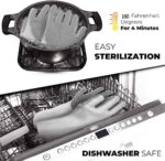 01 Pair of Household Non slip Magic Reusable Silicone Kitchen Cleaning Dishwashing Dish Washing Gloves - Image 2